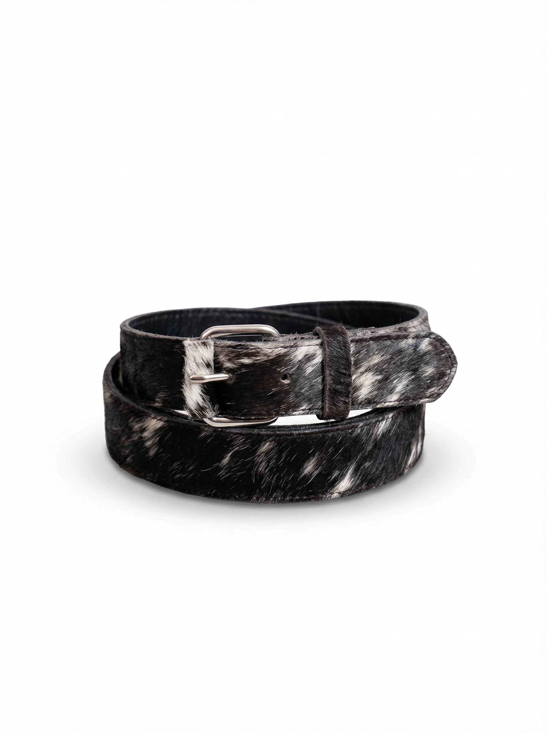 Cowhide Belt In Black