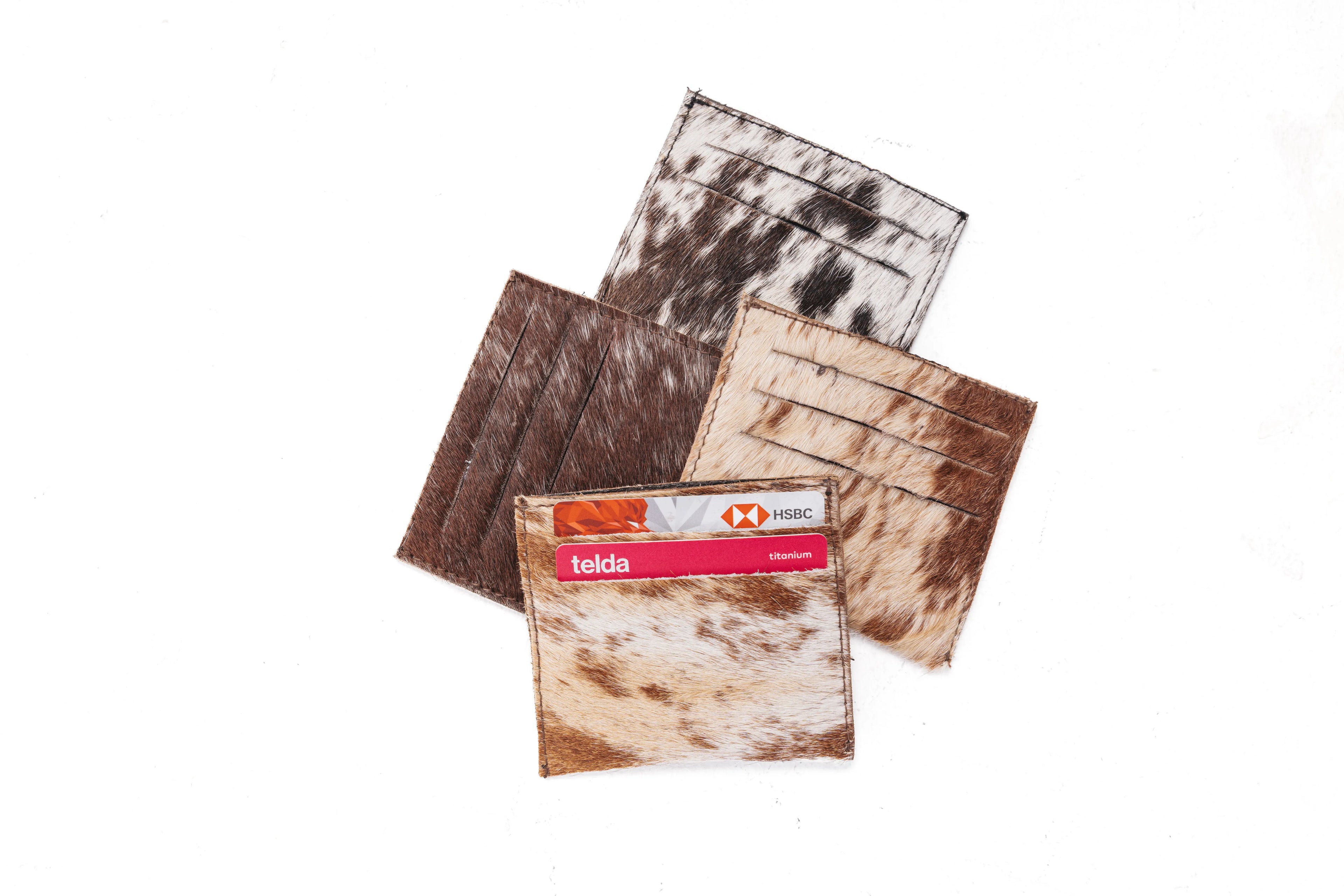 Cowhide Cardholder In Brown