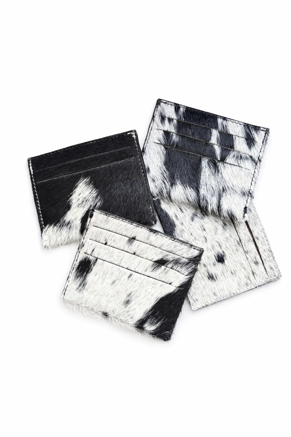 Cowhide Cardholder In Black